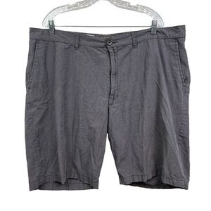 Blue Pronto Uomo Mens Bermuda Shorts Flat Front Slash Pockets Gray Size 44W*